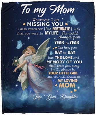 To My Mom Whenever I Am, White, Cozy Plush Fleece Blanket - 50x60