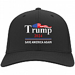 BX001 Brushed Twill Unstructured Dad Cap, Black, Twill Cap