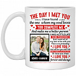Personalized Photo The Day I Met You, White, 11 oz. White Mug Personalized Photo The Day I Met You, White, 11 oz. White Mug