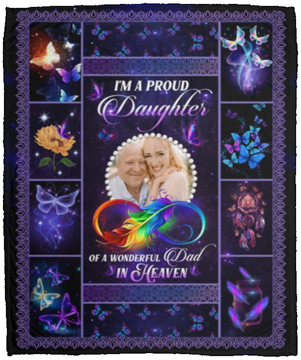 Personalized Photo I'm A Proud, White, Cozy Plush Fleece Blanket - 50x60 Personalized Photo I'm A Proud, White, Cozy Plush Fleece Blanket - 50x60