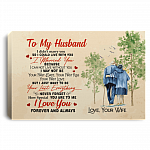 To My Husband I Marry You Because I Cannot Live Without You Framed Canvas-Unframed Poster-Home Decor Wall Art, White, 0.75'' Framed Canvas