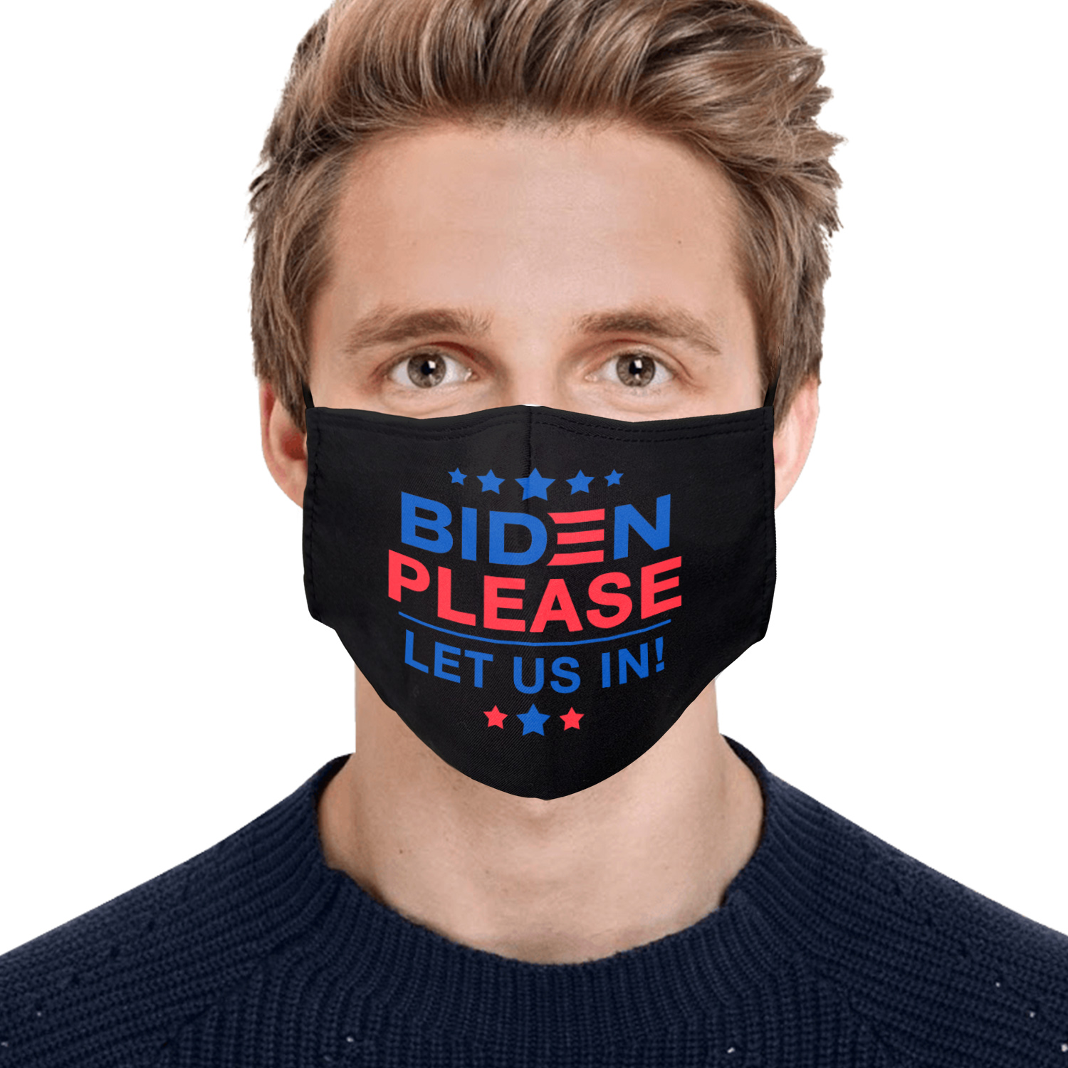 12VT. Biden Let Us In mask mk