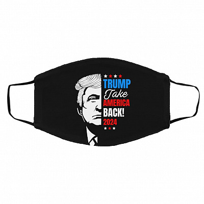 Trump mask, Black, Cloth Face Cover – Medium/Large