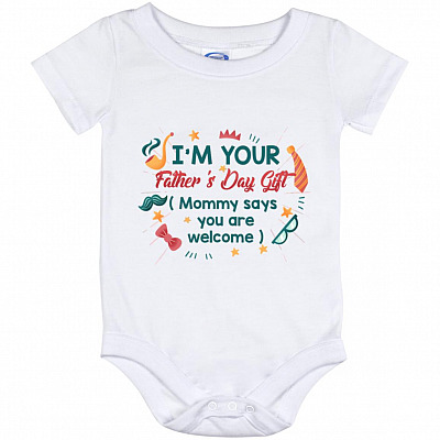 I'm Your Father, White, Baby Onesie - 12 Month