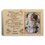 I Though Of You With Love Today Custom Photo Framed Canvas - I Thought About You Yesterday Unframed Poster, White, 0.75'' Framed Canvas