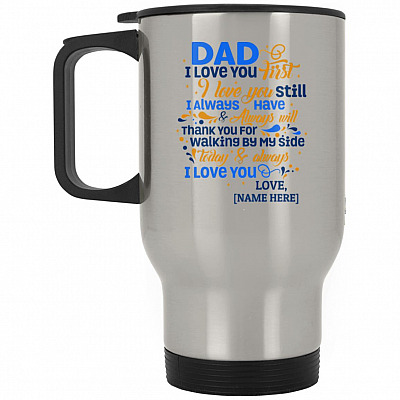 14 oz. Silver Travel Mug