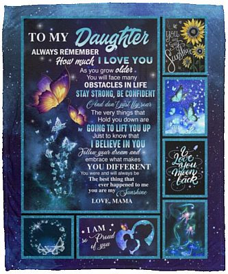 Mama blanket, White, Cozy Plush Fleece Blanket - 50x60