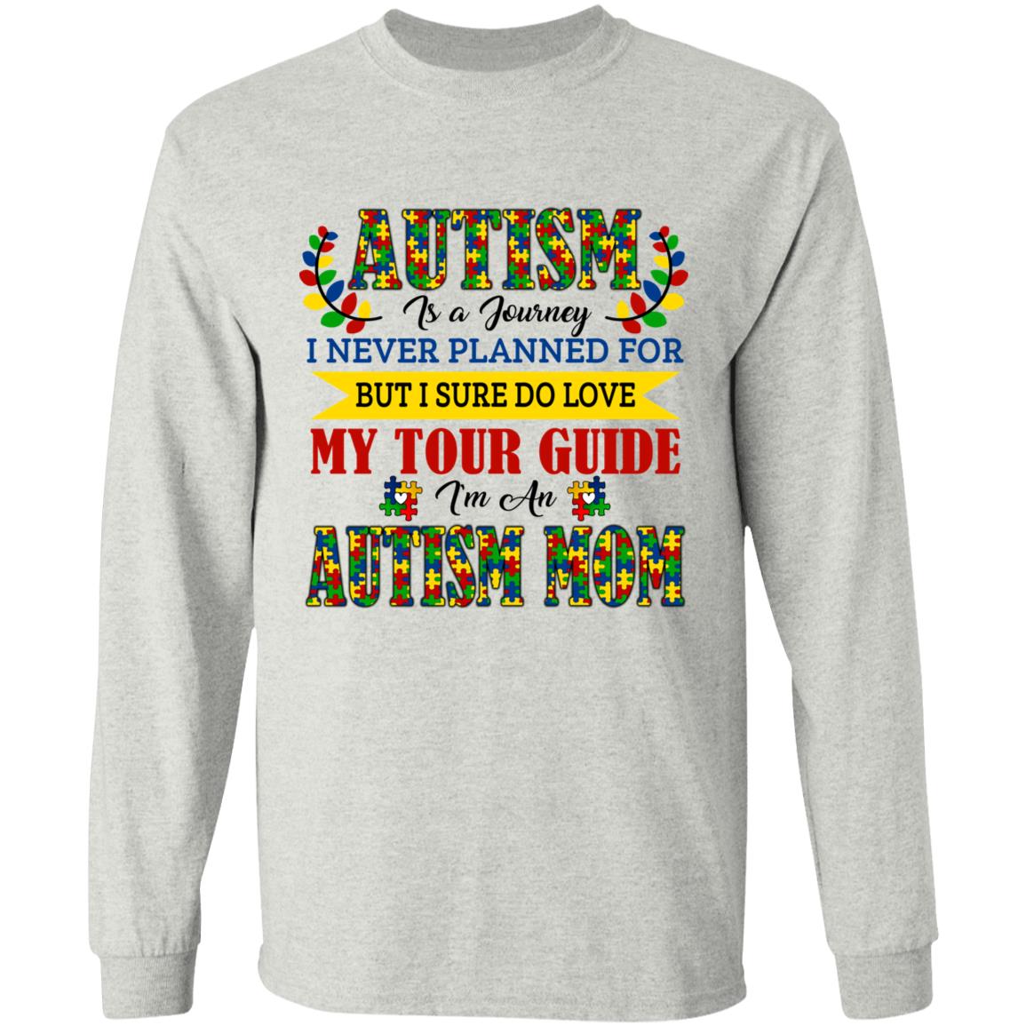 autism hoodie, Ash, Long Sleeve