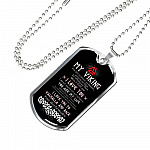 Shieldmaiden To My Viking You Are As Brave As Ragnar I Love You To Valhalla And Back Dog Tag Pendant Necklace - Dog Tag (Silver) Shieldmaiden To My Viking You Are As Brave As Ragnar I Love You To Valhalla And Back Dog Tag Pendant Necklace - Dog Tag (Silver)