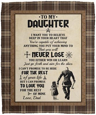 Daughter Blanket, White, Cozy Plush Fleece Blanket - 50x60