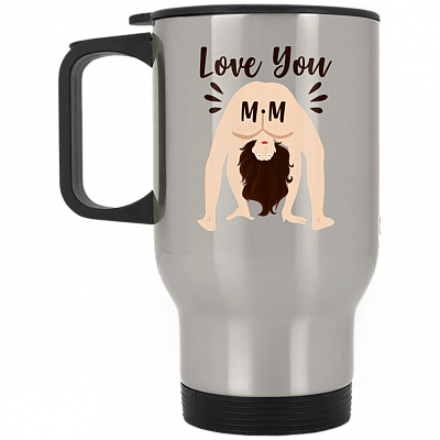 14 oz. Silver Travel Mug