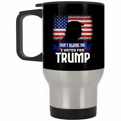 14 oz. Silver Travel Mug