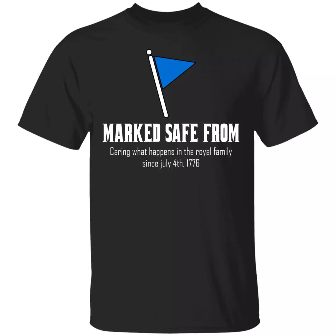 Marked Safe From Caring T-Shirt, Black, Unisex T-Shirt Marked Safe From Caring T-Shirt, Black, Unisex T-Shirt