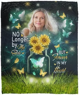 Custom Photo Blanket, White, Cozy Plush Fleece Blanket - 50x60