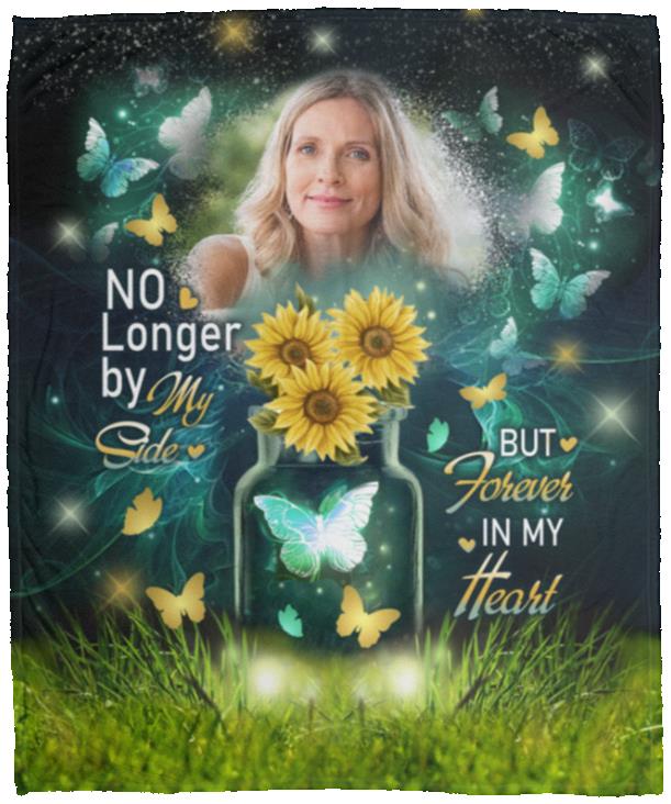 Custom Photo Blanket, White, Cozy Plush Fleece Blanket - 50x60