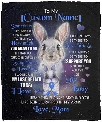 Personalized You Blanket, White, Cozy Plush Fleece Blanket - 50x60
