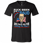 Sleepy Biden Is Not My President, Black, V-Neck T-Shirt