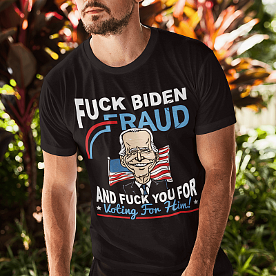 Alternative view of Sleepy Biden Is Not My President - Trump 2024 He'll Back T-shirt - V-neck