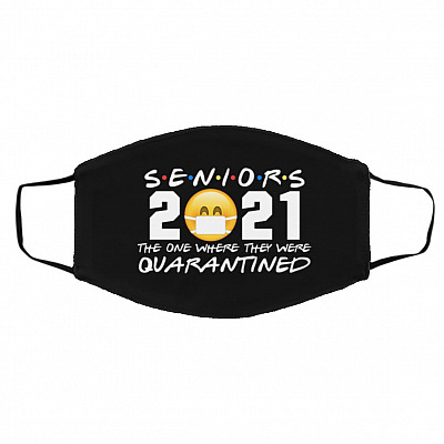 2021 Mask, Black, Cloth Face Cover – Medium/Large