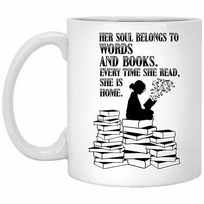 books mug, White, 11 oz. White Mug