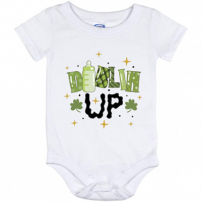 Dublin Up Irish, White, Baby Onesie - 12 Month