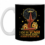 afro mug, Black, 11 oz. White Mug