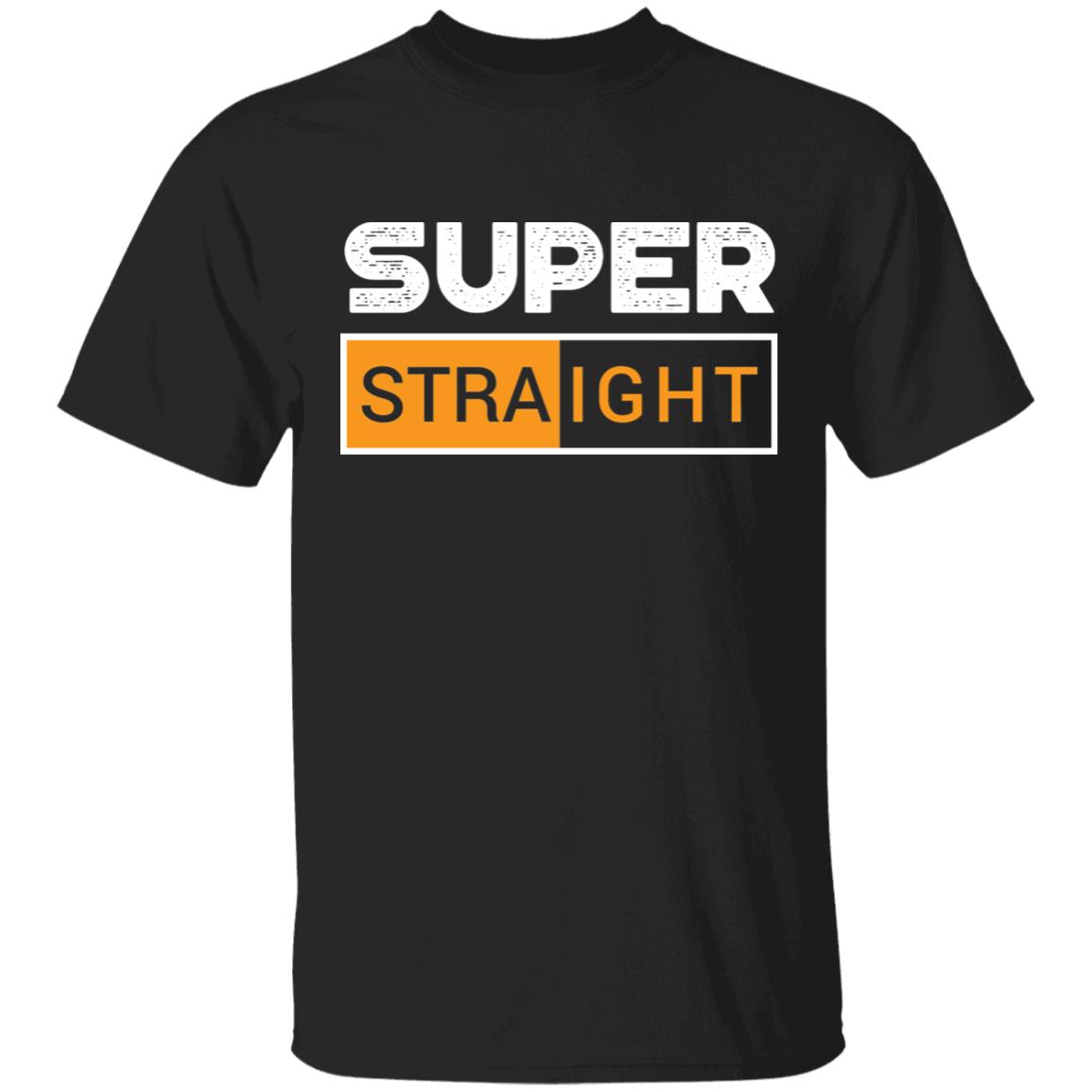 Funny Super Straight T-Shirt, Black, Unisex T-Shirt