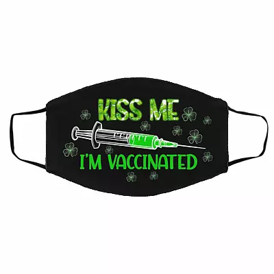 Kiss Mask, Black, Cloth Face Cover – Medium/Large