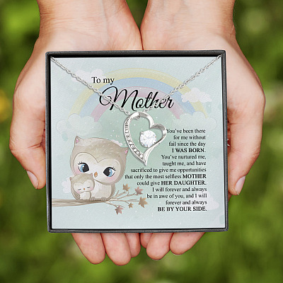 Alternative view of To My Mother You've Been There For Me Forever Love Pendant Necklace