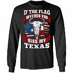flag hoodie, Black, Long Sleeve