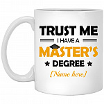 Personalized Trust, White, 11 oz. White Mug
