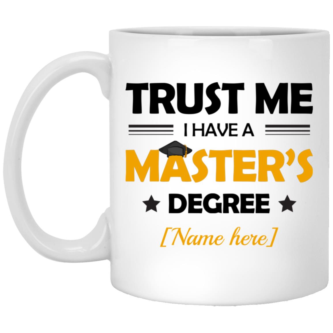 Personalized Trust, White, 11 oz. White Mug