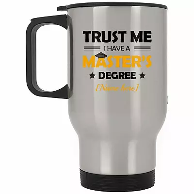 14 oz. Silver Travel Mug