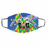 Autism mask, White, Cloth Face Cover – Medium/Large Autism mask, White, Cloth Face Cover – Medium/Large