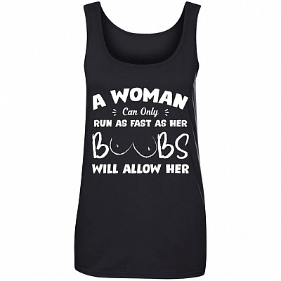Boobs Tank, Black, Ladies Tank Top