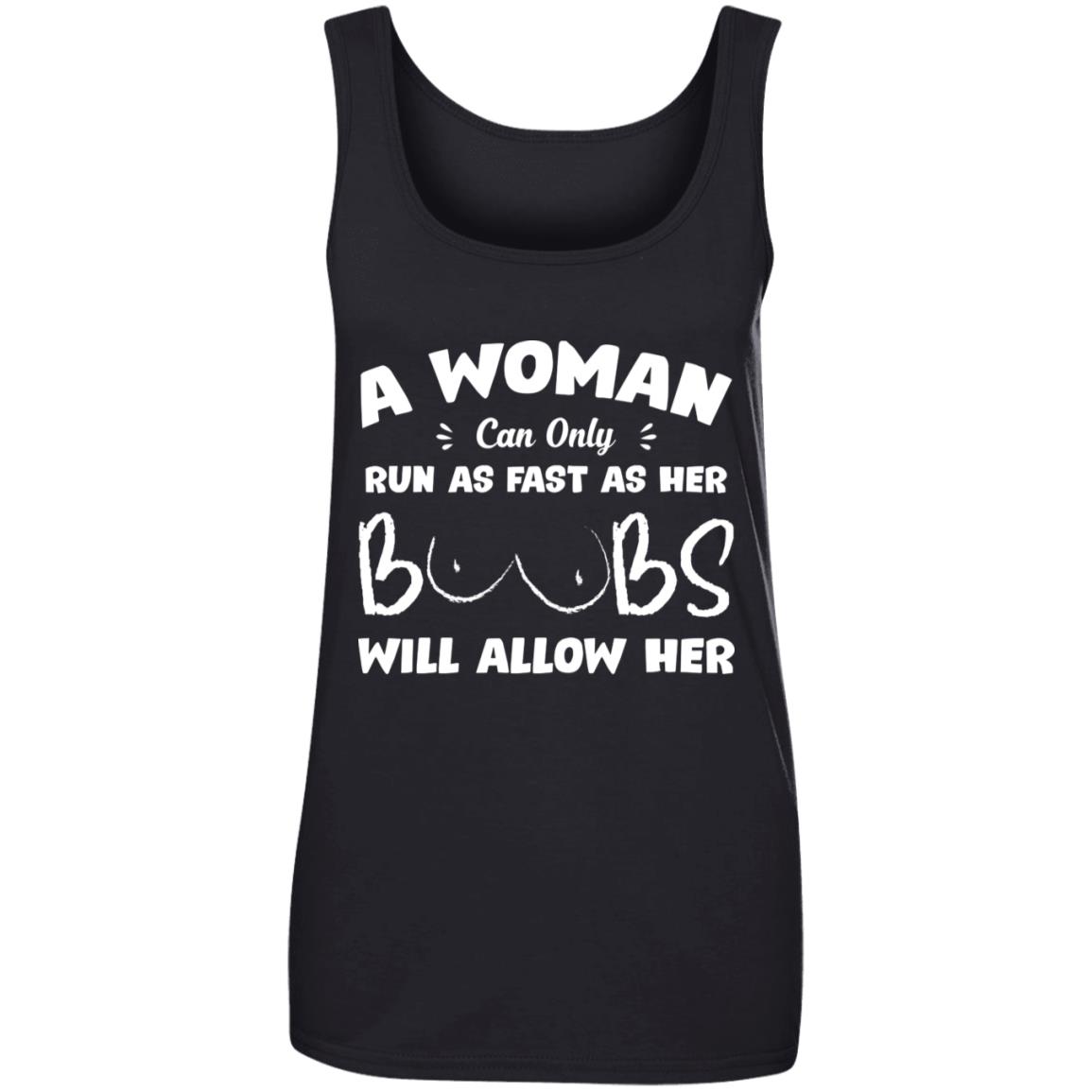 Boobs Tank, Black, Ladies Tank Top