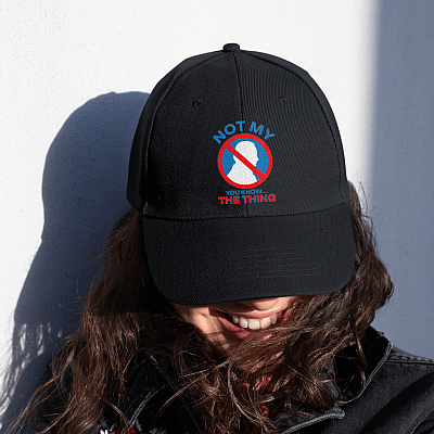 Alternative view of Sleepy Joe Biden Not My You Know the Thing Twill Cap - High-Profile Snapback Hat - Trucker Hat