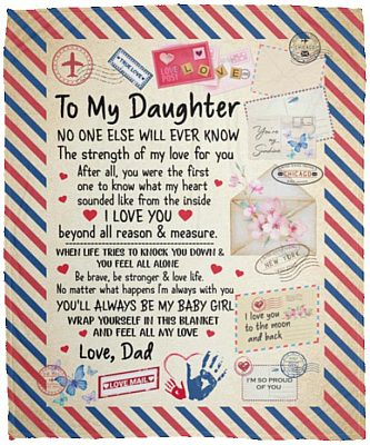 dad blanket, White, Cozy Plush Fleece Blanket - 50x60