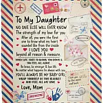 mom blanket, White, Cozy Plush Fleece Blanket - 50x60