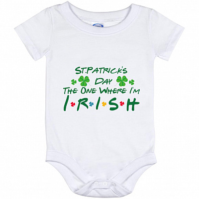Irish Baby Onesie, White, Baby Onesie - 12 Month