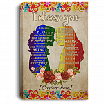 Personalized LGBT Les Couple I Choose You To Do Life with Hand Gallery Wrapped Framed Canvas Prints - Unframed Poster, White, 0.75'' Framed Canvas