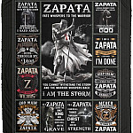 Zapata Fate Whispers To Blanket, White, Cozy Plush Fleece Blanket - 50x60 Zapata Fate Whispers To Blanket, White, Cozy Plush Fleece Blanket - 50x60