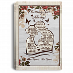 Personalized Missing You Always I Watch You Every Day Framed Canvas Wall Art - Husband Memorial Unframed Poster, White, 0.75'' Framed Canvas Personalized Missing You Always I Watch You Every Day Framed Canvas Wall Art - Husband Memorial Unframed Poster, White, 0.75'' Framed Canvas