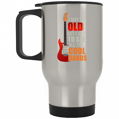 14 oz. Silver Travel Mug