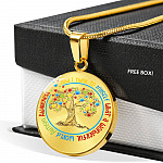 Autism Awareness And I Think To MySelf Circle Pendant Necklace - Autism Awareness Gifts - Circle Luxury Necklace (Gold Plated) Autism Awareness And I Think To MySelf Circle Pendant Necklace - Autism Awareness Gifts - Circle Luxury Necklace (Gold Plated)