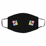 Autism Awareness Day Puzzle Washable, Black, Cloth Face Cover – Medium/Large