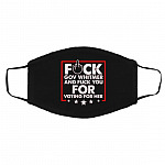 Fuck Mask, Black, Cloth Face Cover – Medium/Large