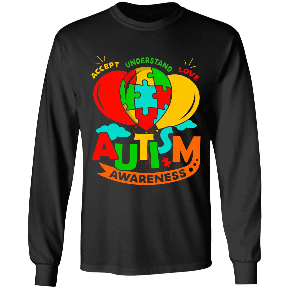 autism hoodie, Black, Long Sleeve