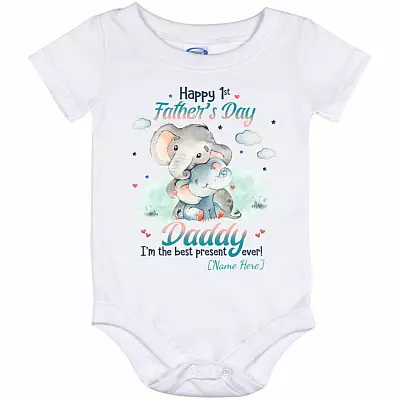 Personalized Baby Onesie, White, Baby Onesie - 12 Month