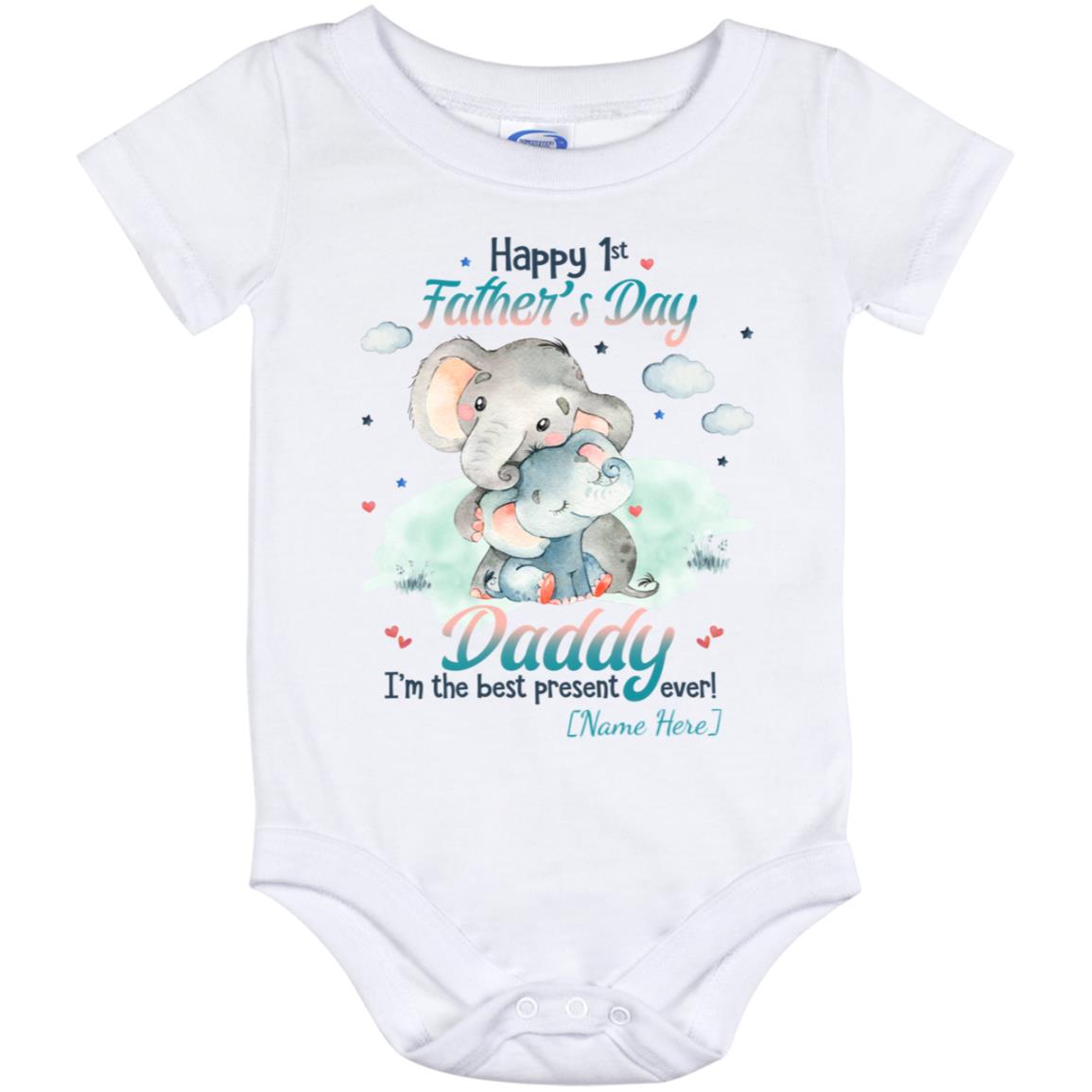 Personalized Baby Onesie, White, Baby Onesie - 12 Month